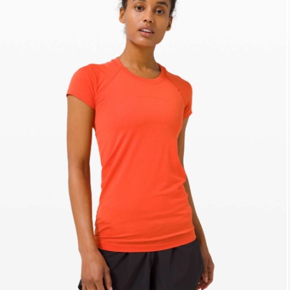 lululemon athletica Tops - Lululemon Swiftly Tech Short Sleeve 2.0 Brick size 8